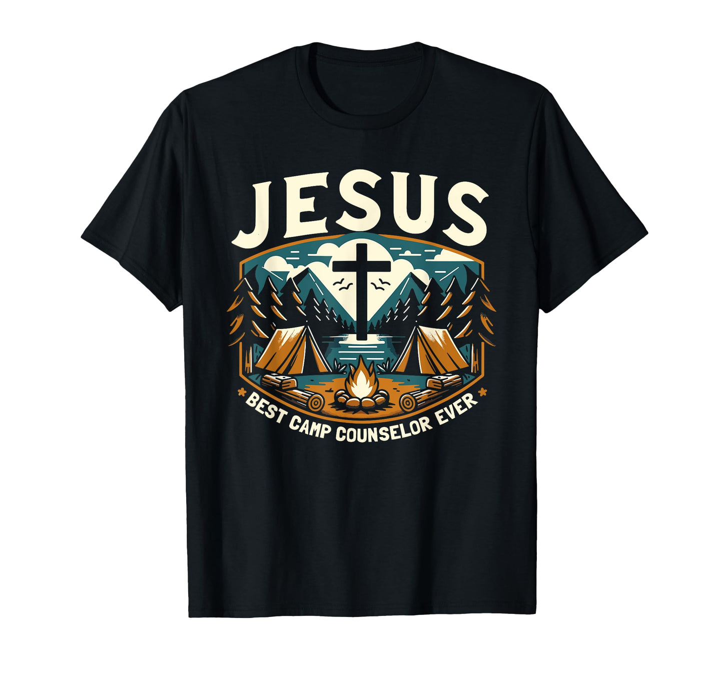Jesus Best Camp Counselor Ever Church Camp T-Shirt