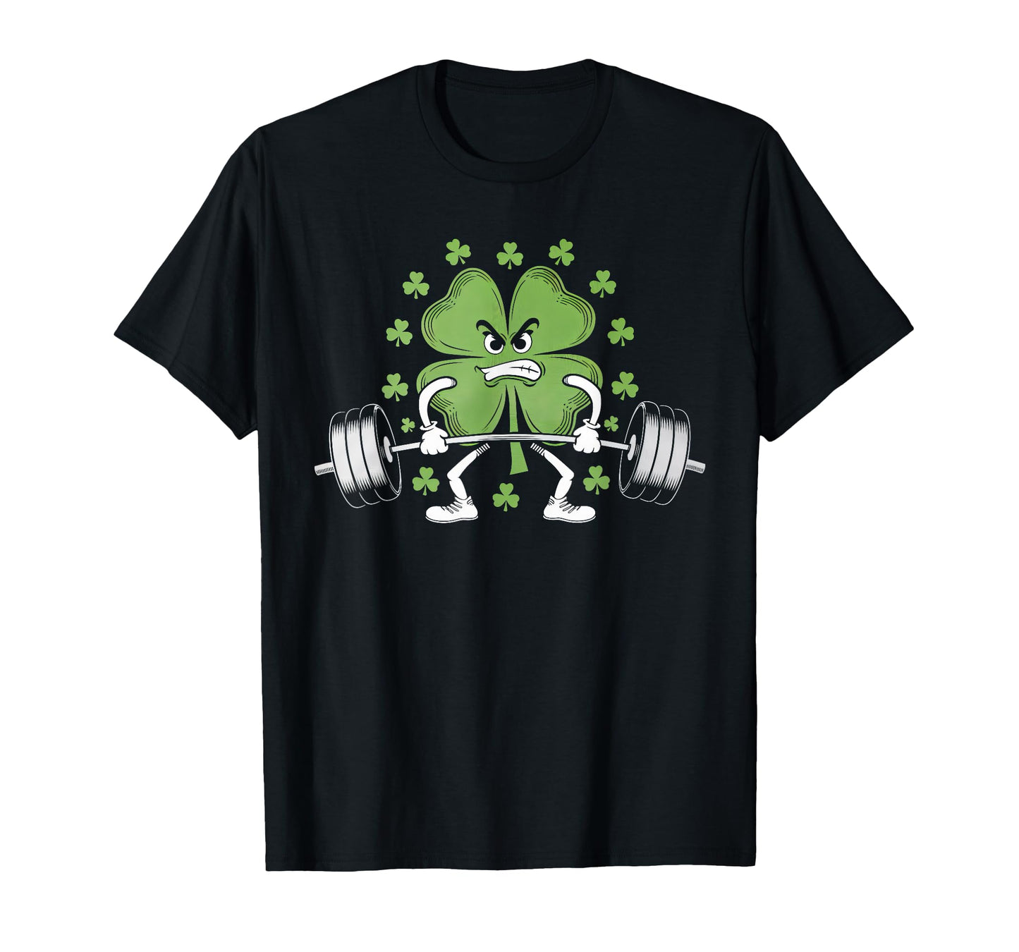 Lifting Shamrock St Patricks Day Fitness Gym Workout Funny T-Shirt