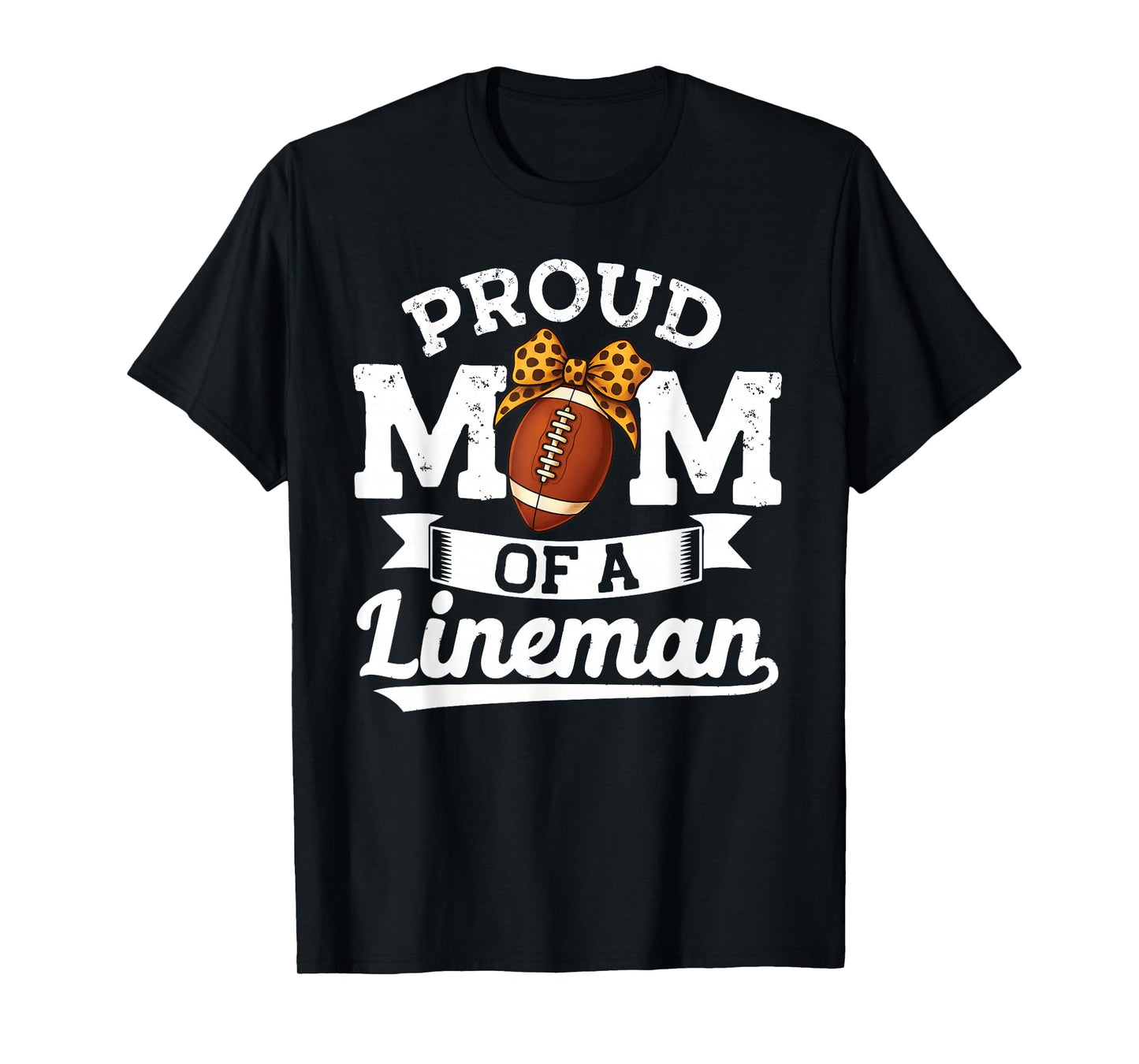 Proud mom of a Lineman Mama Offensive Line Man Football T-Shirt