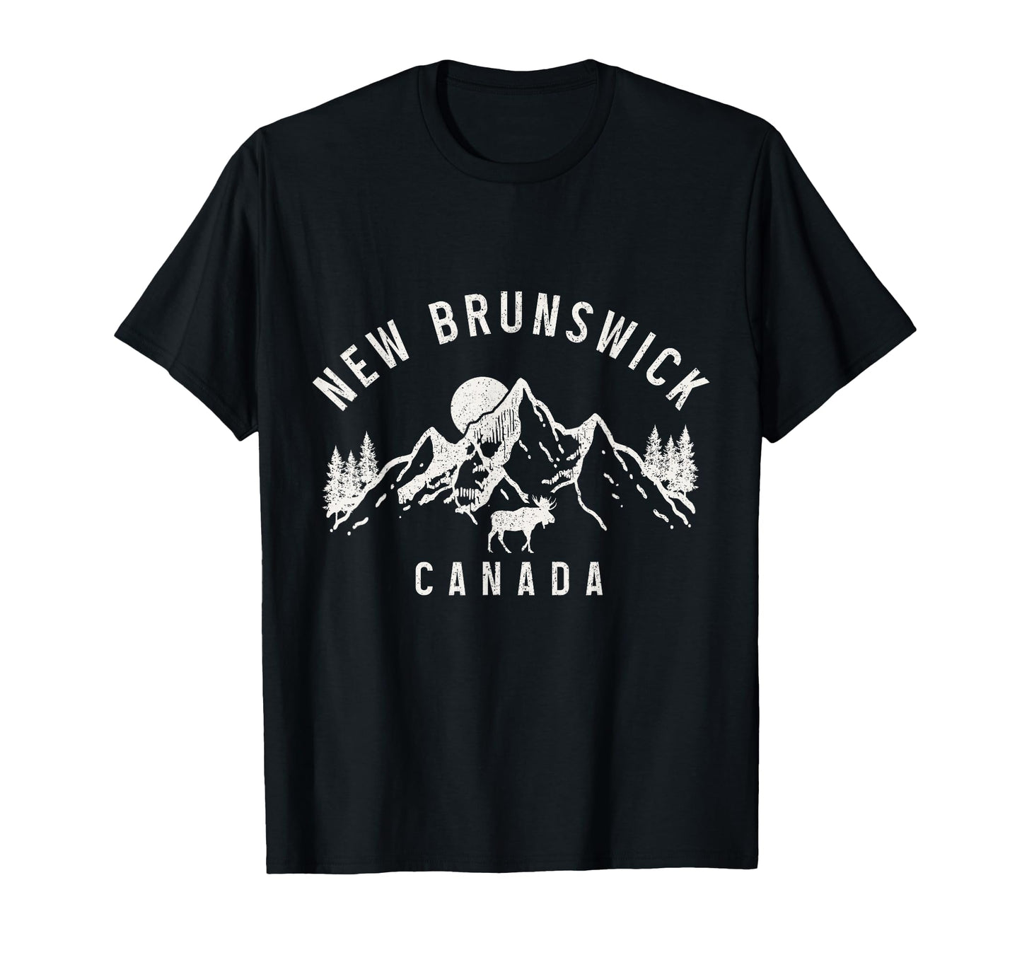 New Brunswick Canada Mountains Moose Nature Lover T-Shirt