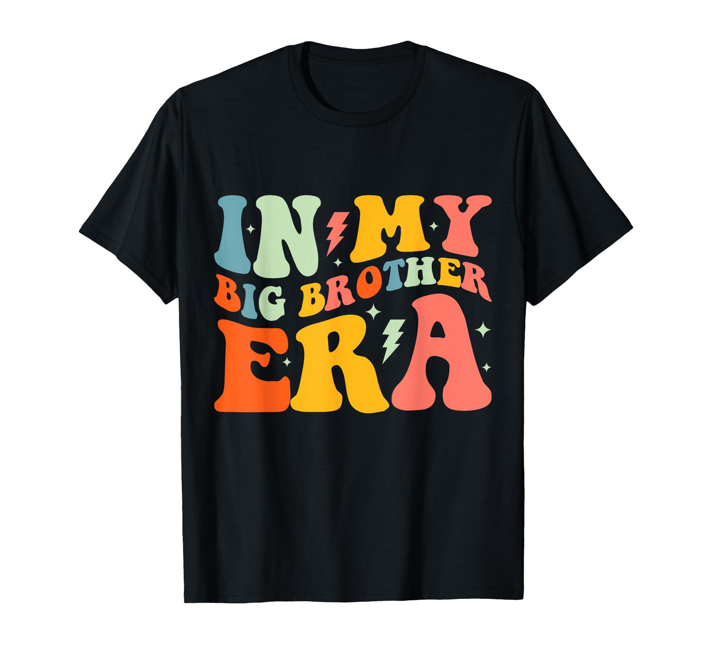 In My Big Brother Era Groovy Funny Big Bro Kids Boys Toddler T-Shirt