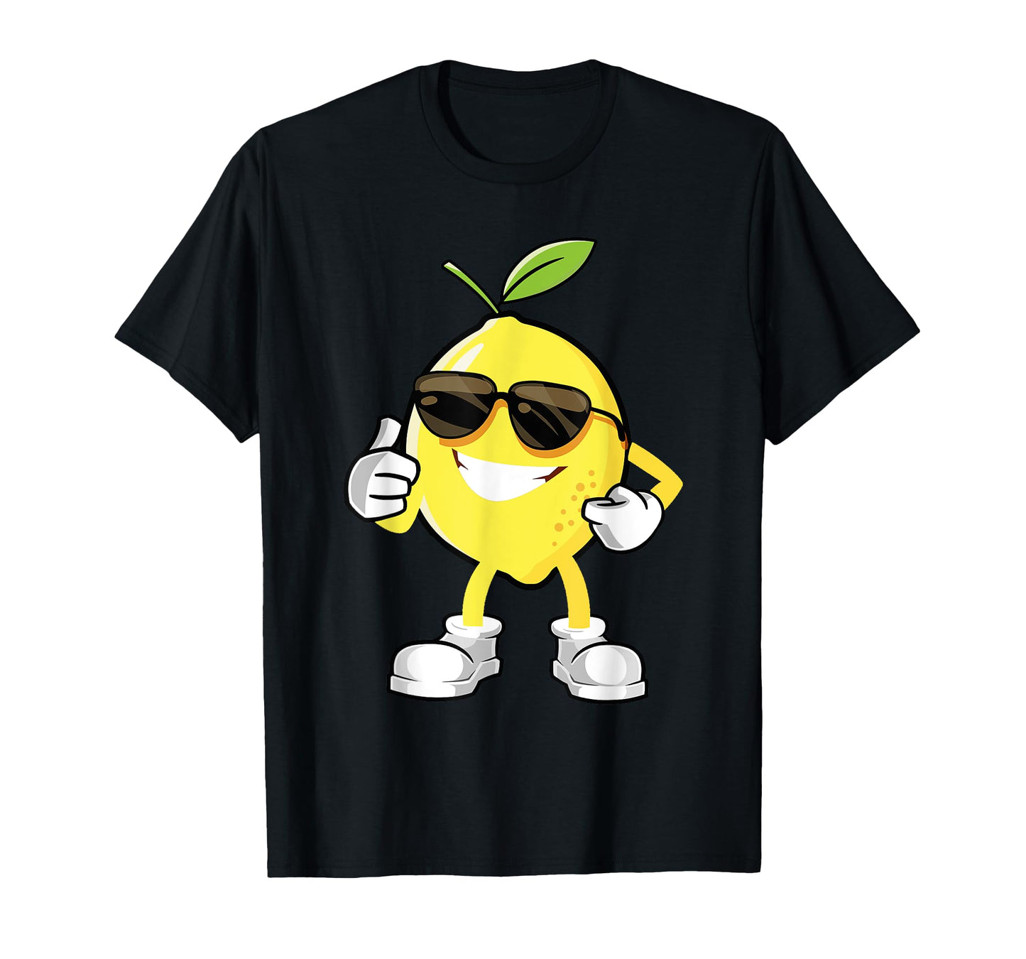 Happy Lemon Halloween Costume Team Fun Lemon Sunglusses T-Shirt