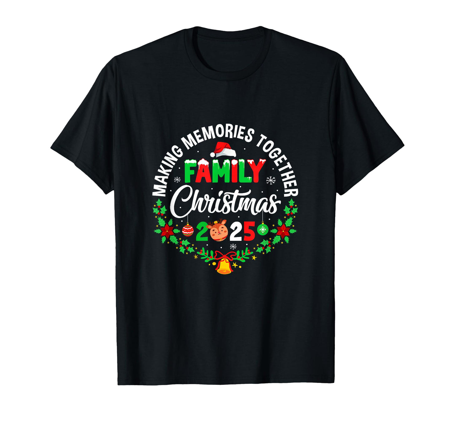 Cute Matching Family Christmas Group Together 2025 T-Shirt