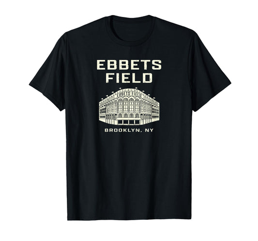 Ebbets Field Brooklyn NY Baseball Old School Vintage Stadium T-Shirt