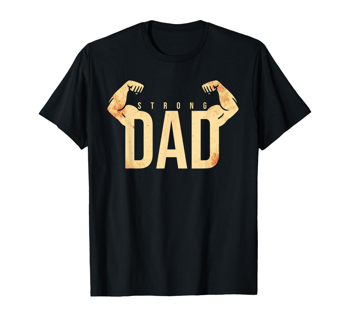 Mens Strong Dad Workout Gym T-Shirt