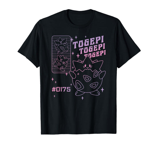 Pokémon Togepi Vintage Gradient Line Art T-Shirt