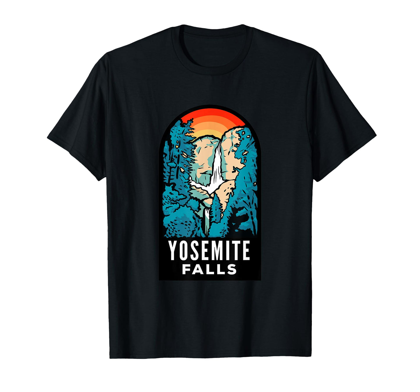 Yosemite Falls Retro T-Shirt