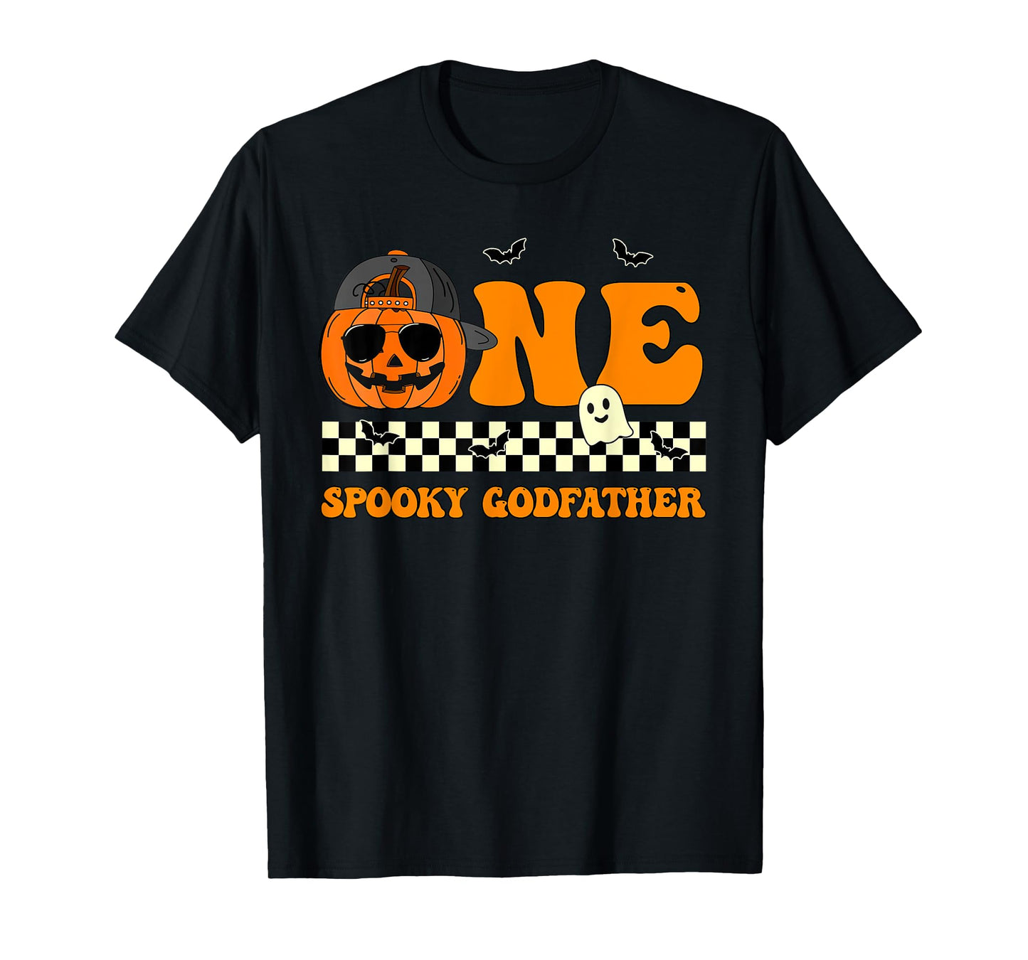 One Spooky Godfather Jack O Lantern Pumpkin 1st Birthday Boy T-Shirt