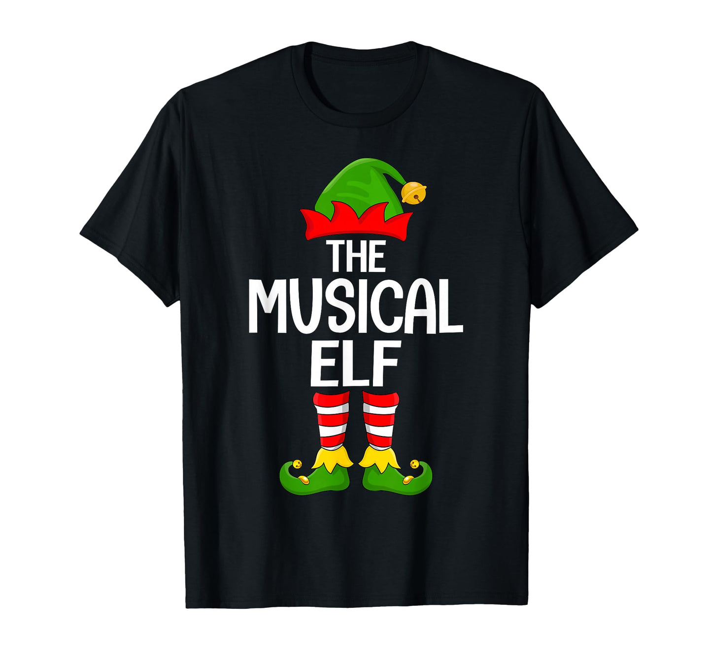 Musical Elf Xmas Matching Family Elf Squad Christmas T-Shirt