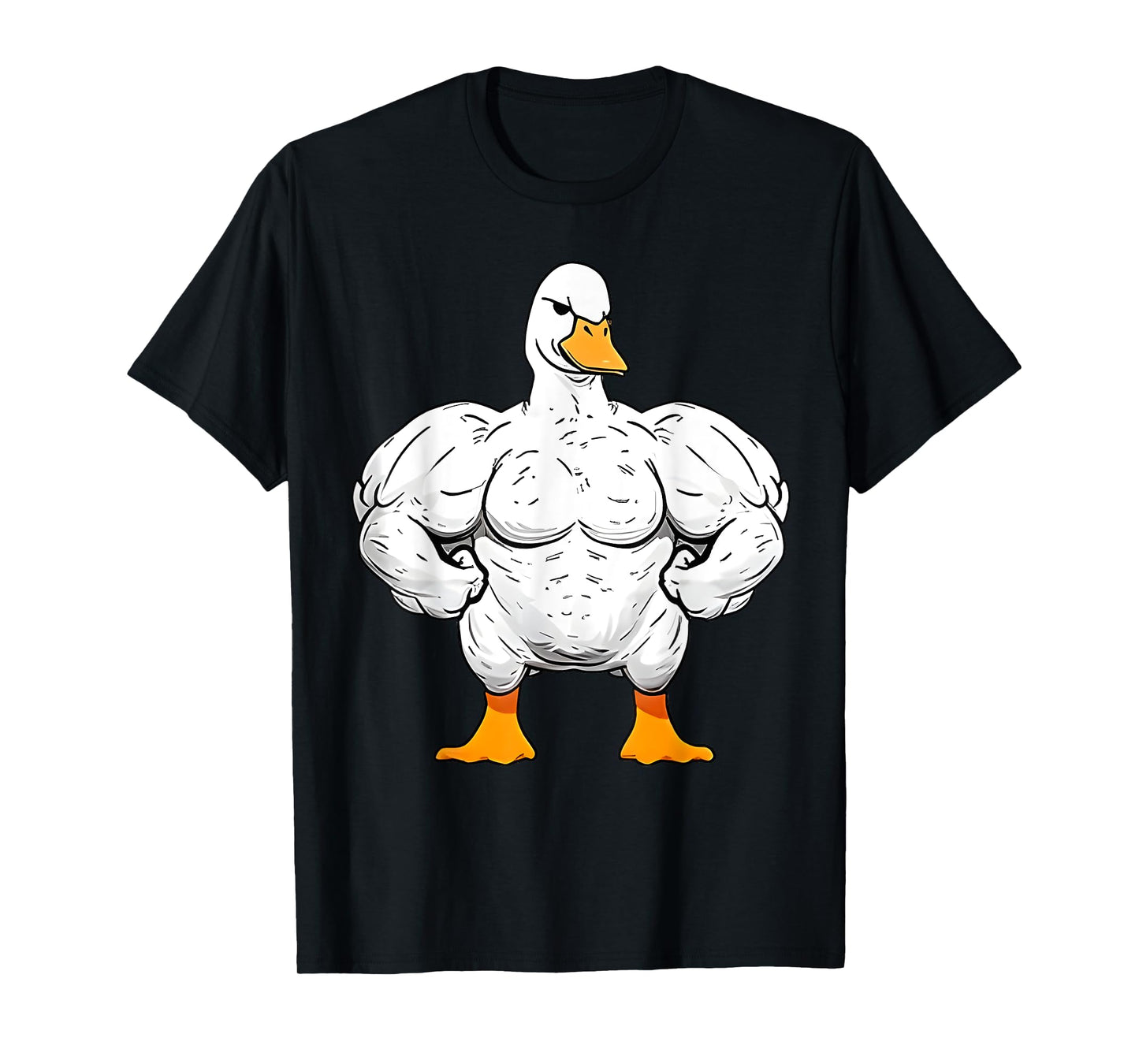 Strong Duck Gym Outfits Gym Lover Quackin Duck Weightlifting T-Shirt