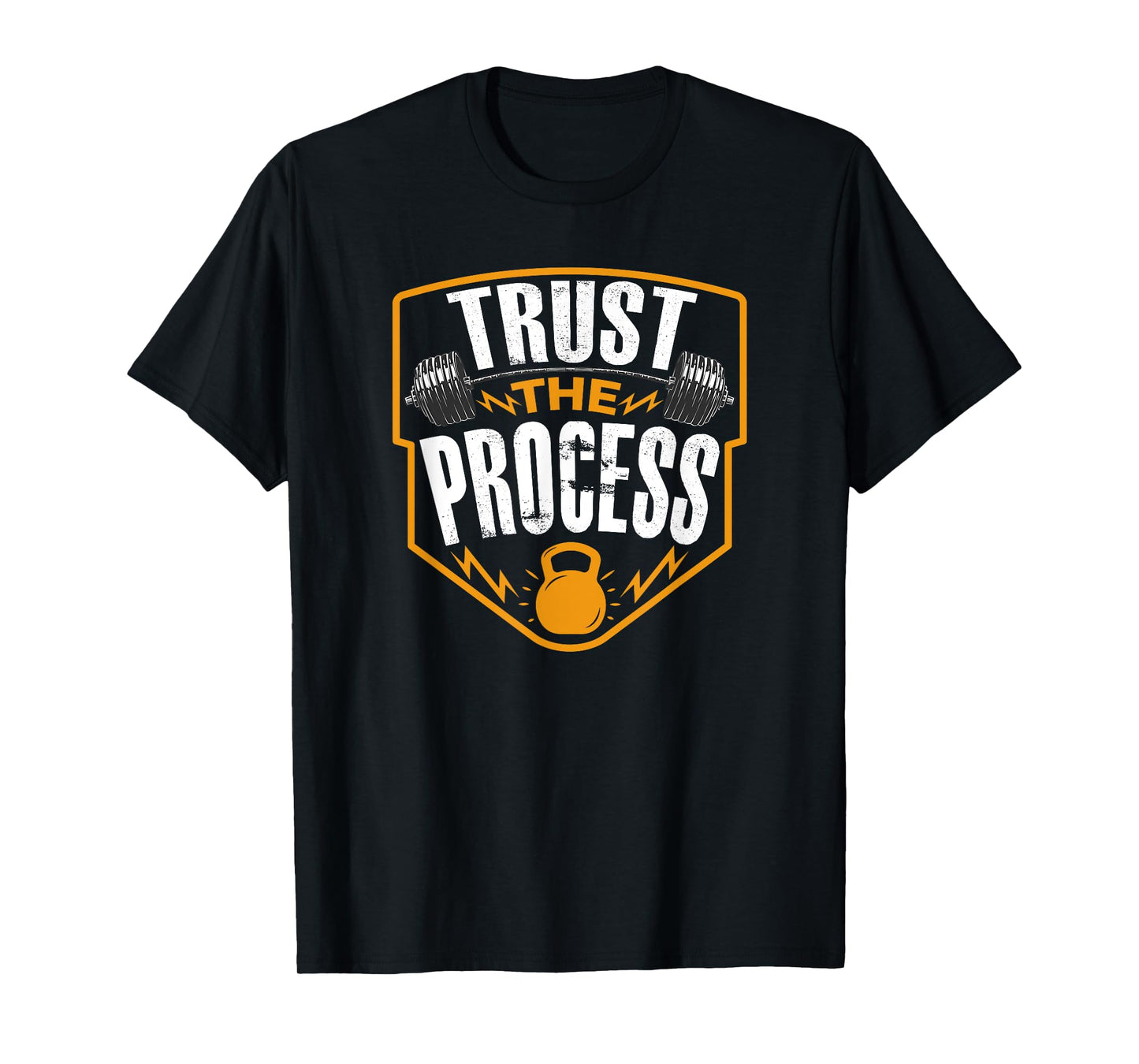 Trust The Process Motivational Quote Gym Workout Graphic T-Shirt