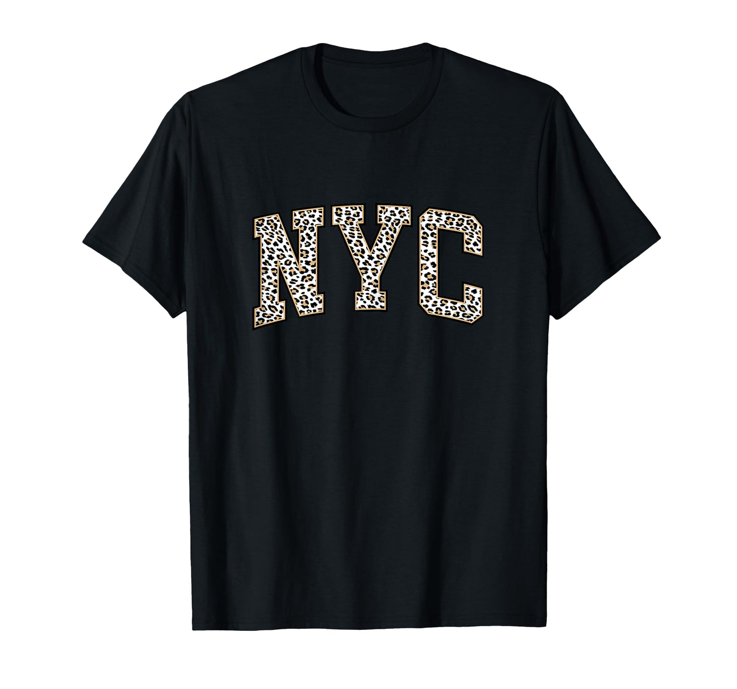 New York City Tshirt For Women | Stylish Leopard Print NYC T-Shirt