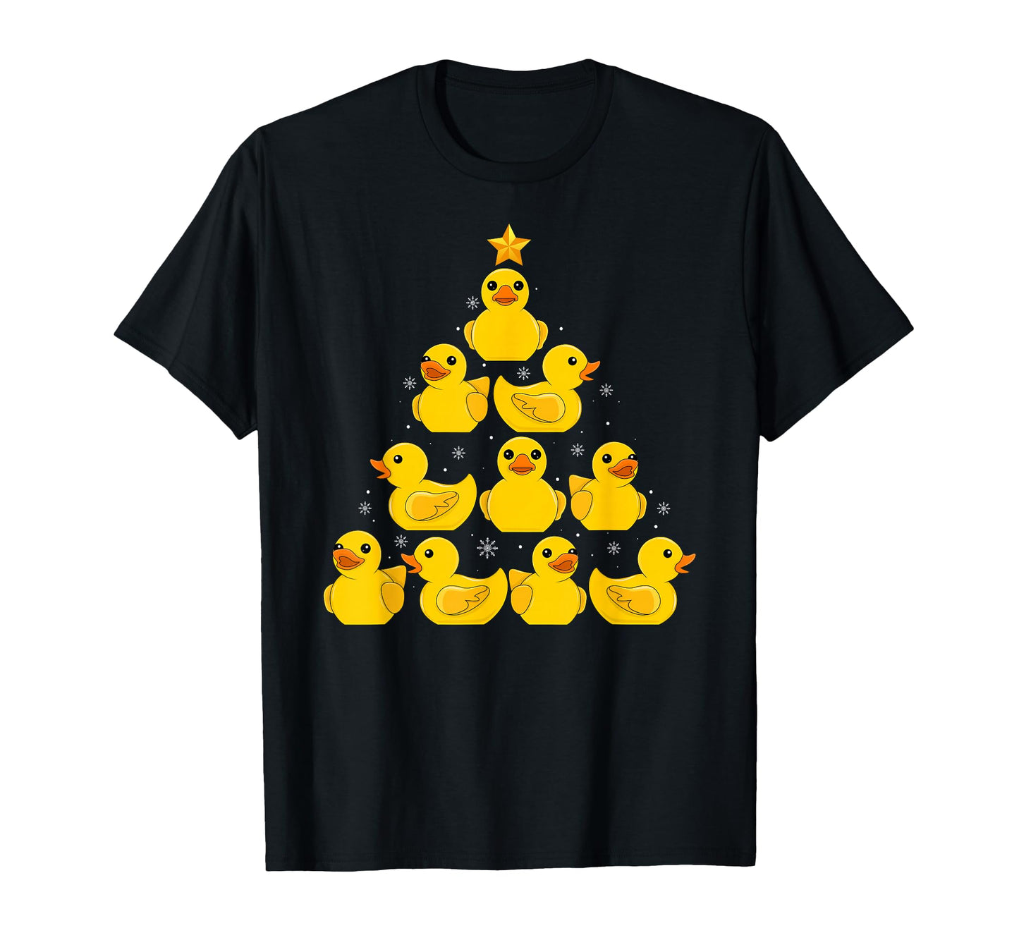 Rubber Duck Xmas Sweater Funny Rubber Duck Christmas Tree T-Shirt
