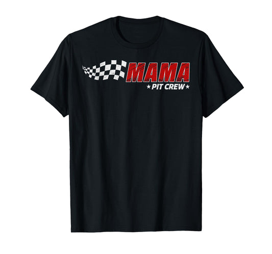 Mama Pit Crew Race Car Birthday Family Matching Pit Crew T-Shirt