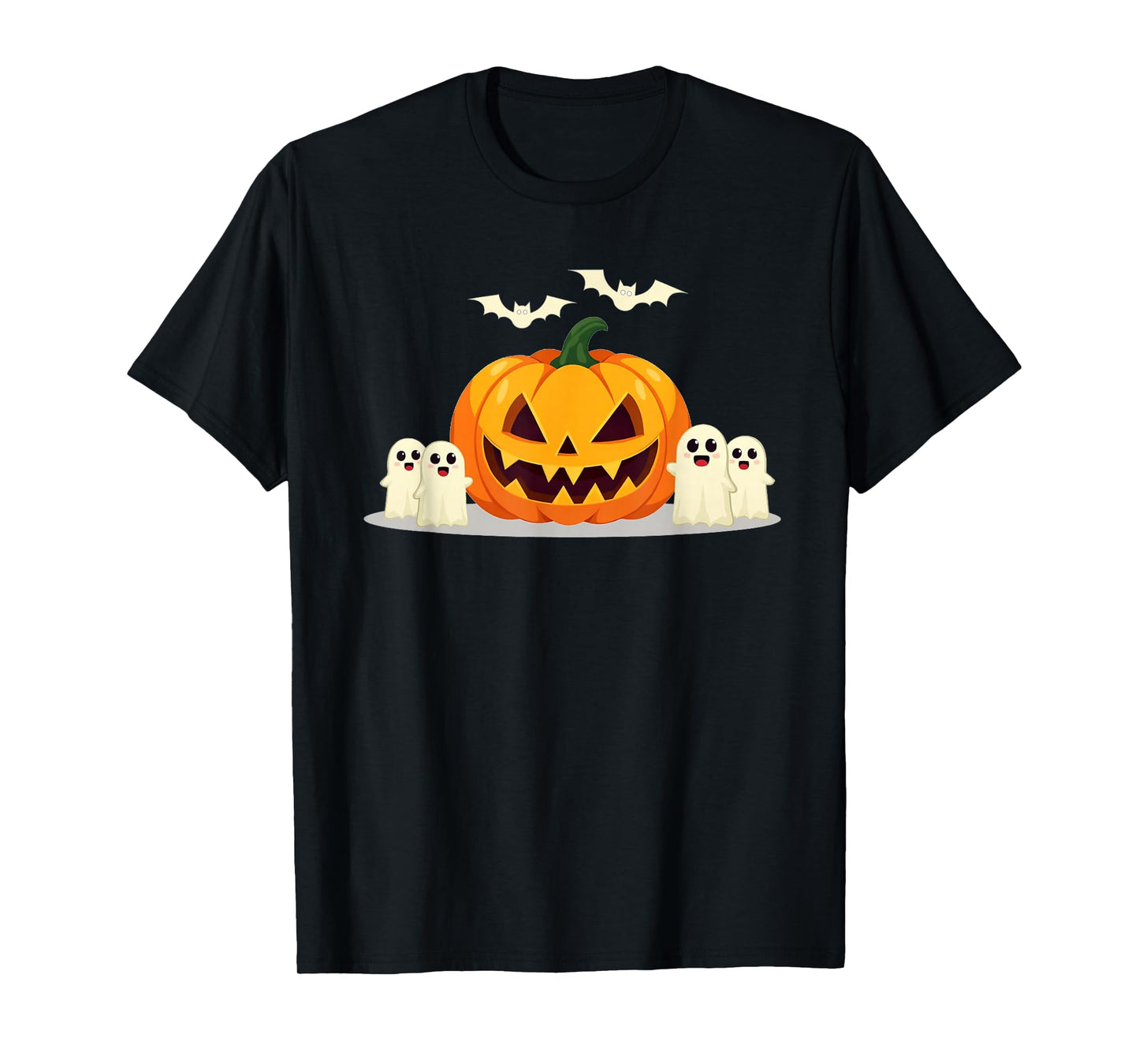 Halloween Pumpkin Greeting Ghosts Boo Funny Men Women Kids T-Shirt