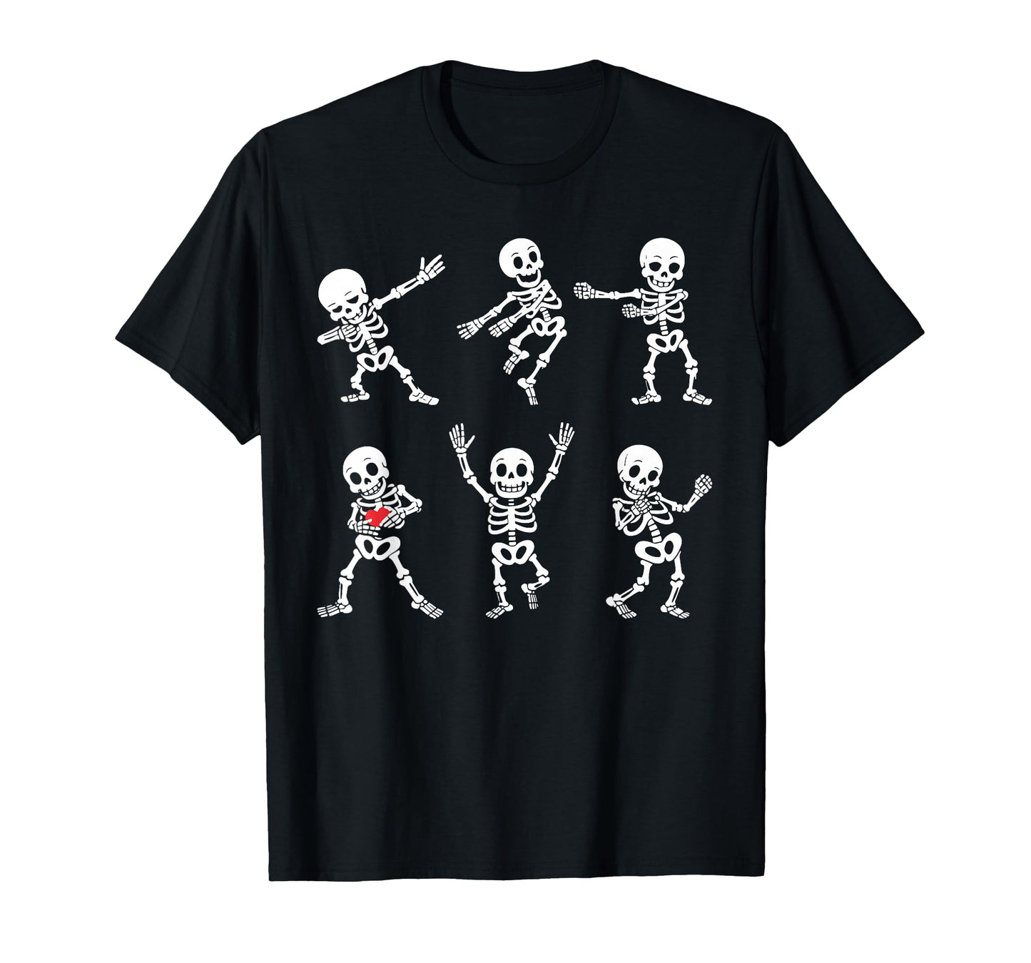 Dancing Skeleton Funny Halloween Costume Dab Dance Boys Kids T-Shirt