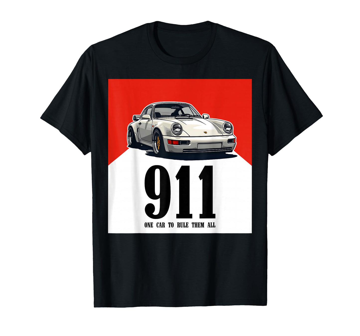 Retro 911 Red Vintage 964 turbo car classic automotive track T-Shirt