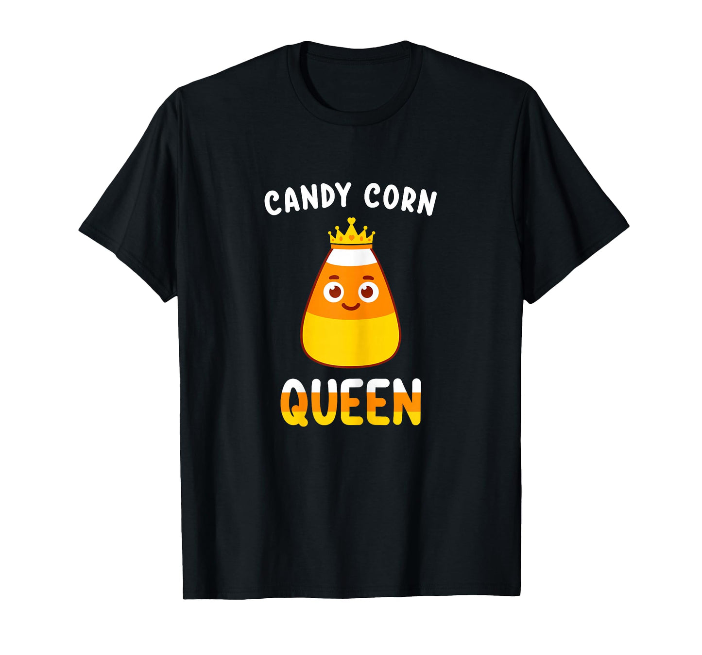Candy Corn Queen Cute Halloween Kawaii Crown for Girls Kids T-Shirt