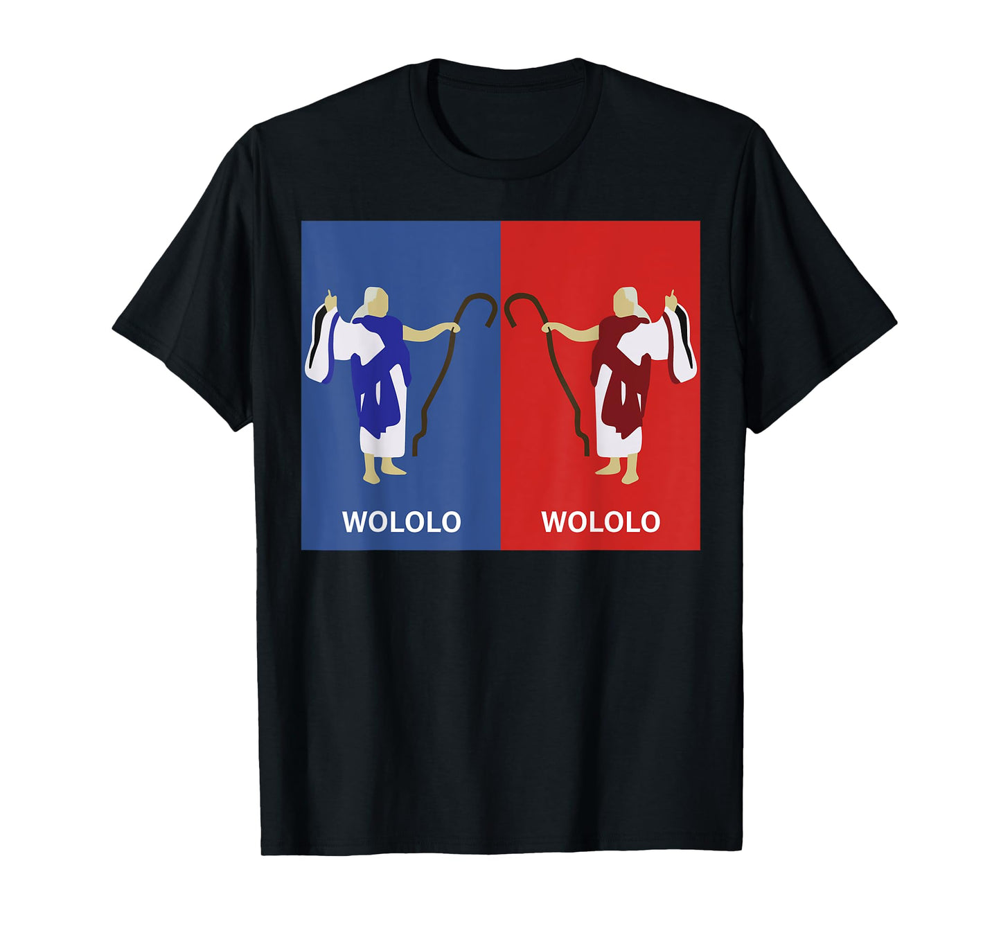 Retro Wololo Blue And Red T-Shirt