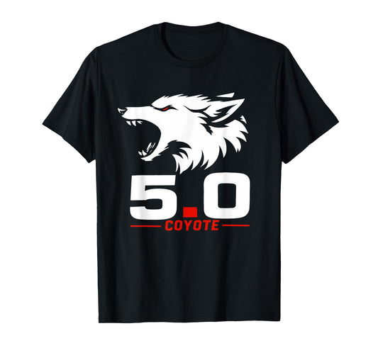 5.0 Coyote Distressed Gift Idea For Adorable Animals Lovers T-Shirt