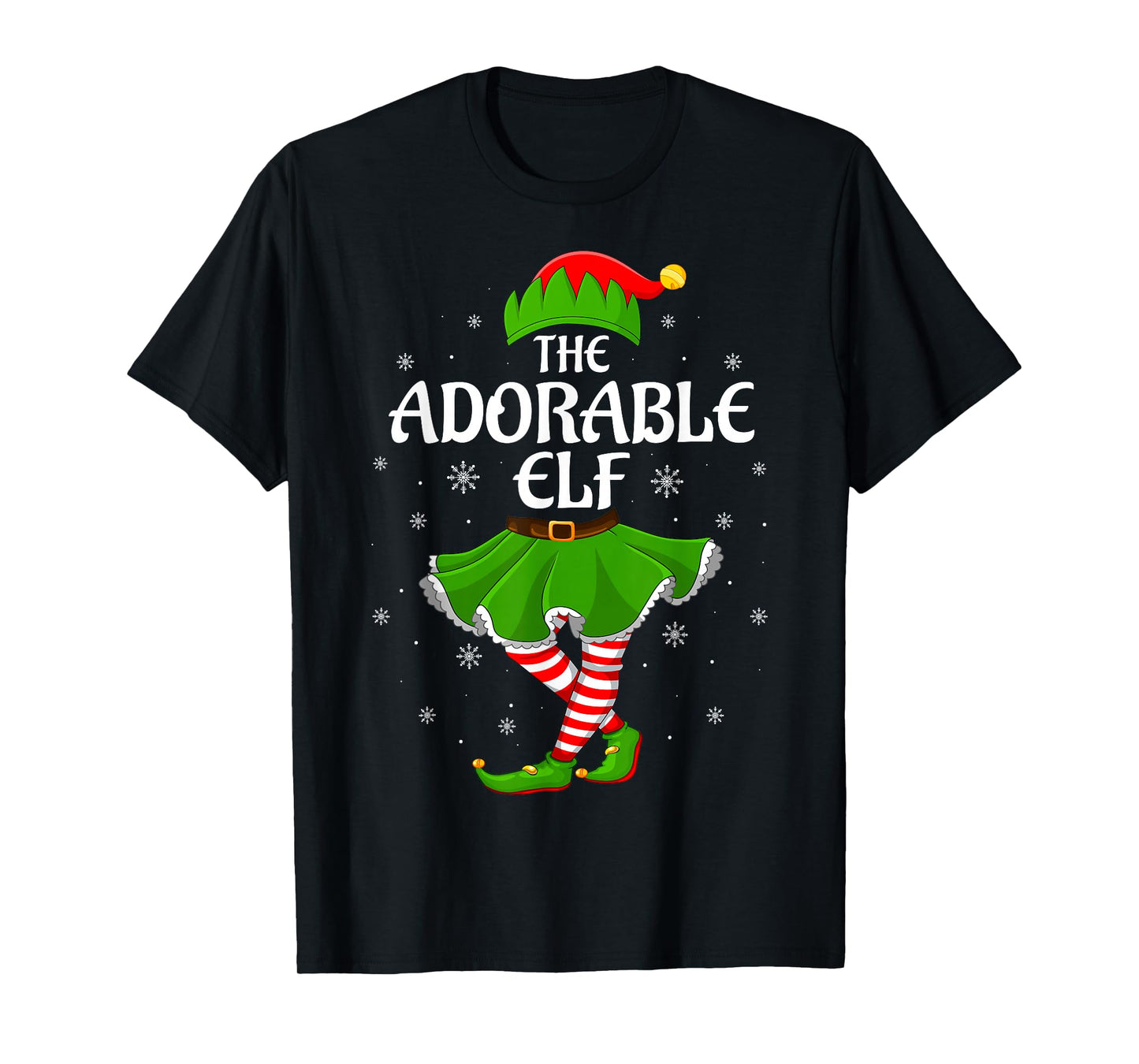 Adorable Elf Christmas Family Girls Women Elf Squad Xmas T-Shirt