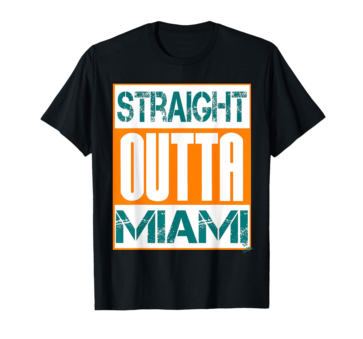 Miami shirt hip hop - city name - straight outta Miami T-Shirt