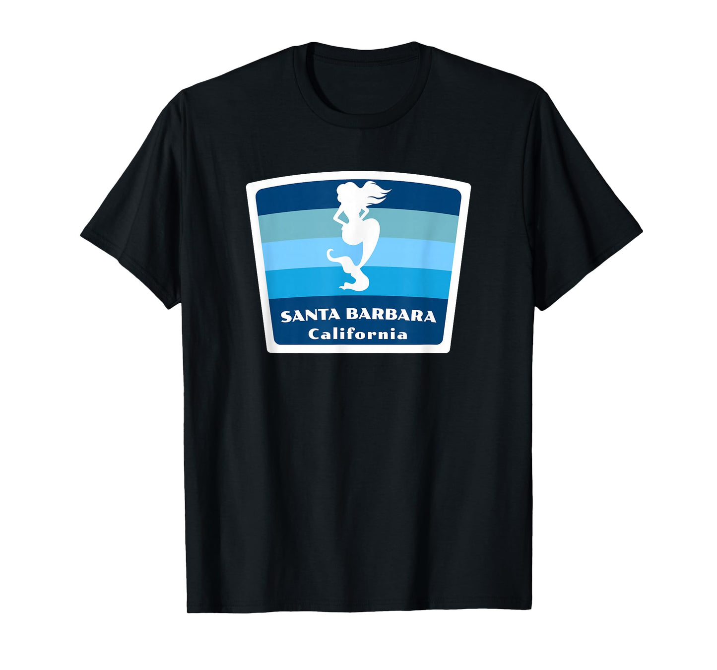 Santa Barbara California CA Mermaid Vacation Souvenir T-Shirt