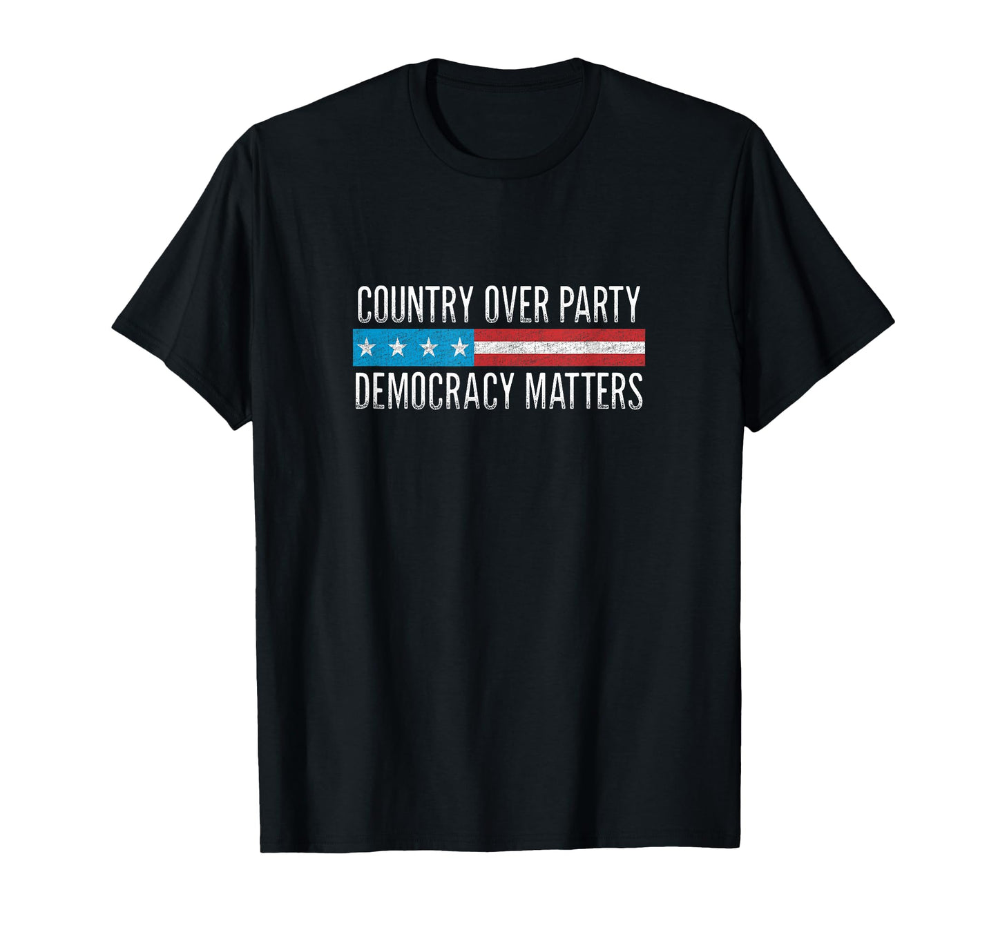 Country Over Party - Democracy Matters - Vintage Style - T-Shirt