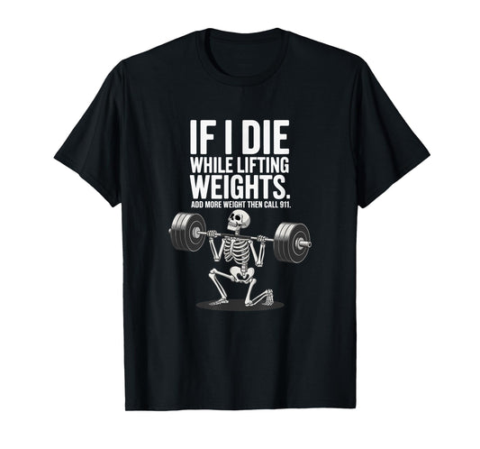 Hardcore Gym Lifter Apparel Unisex-Adults Black Small Modern Humorous Gym Skeleton Workout Fitness T-Shirt