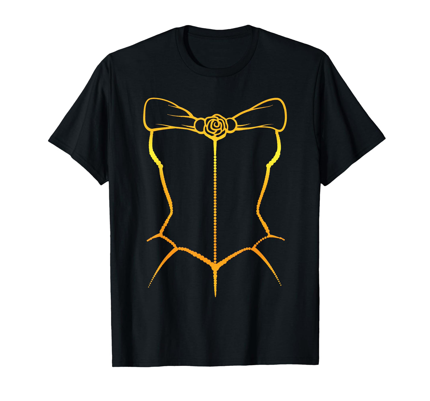 Belle Inspired Corset Costume Silhouette T-Shirt