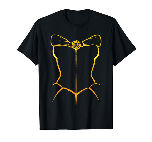 Belle Inspired Corset Costume Silhouette T-Shirt