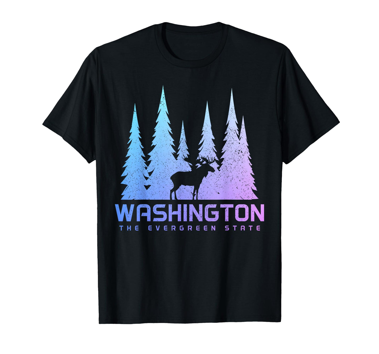 Washington The Evergreen State Moose Nature Lover T-Shirt