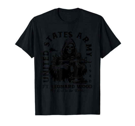 Fort Leonard Wood US Military Base Missouri MO Veteran Gifts T-Shirt