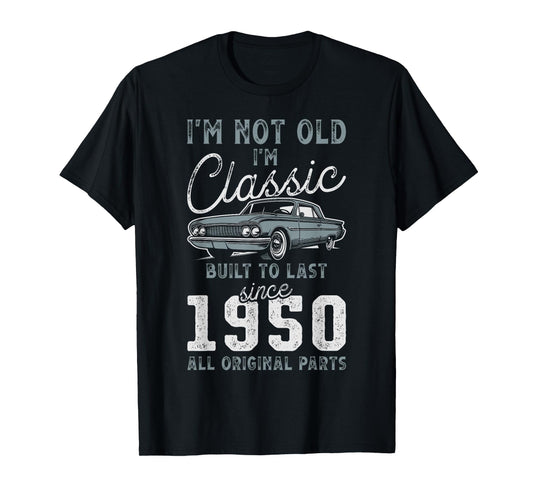 1950 Classic Car 75th Birthday T-Shirt