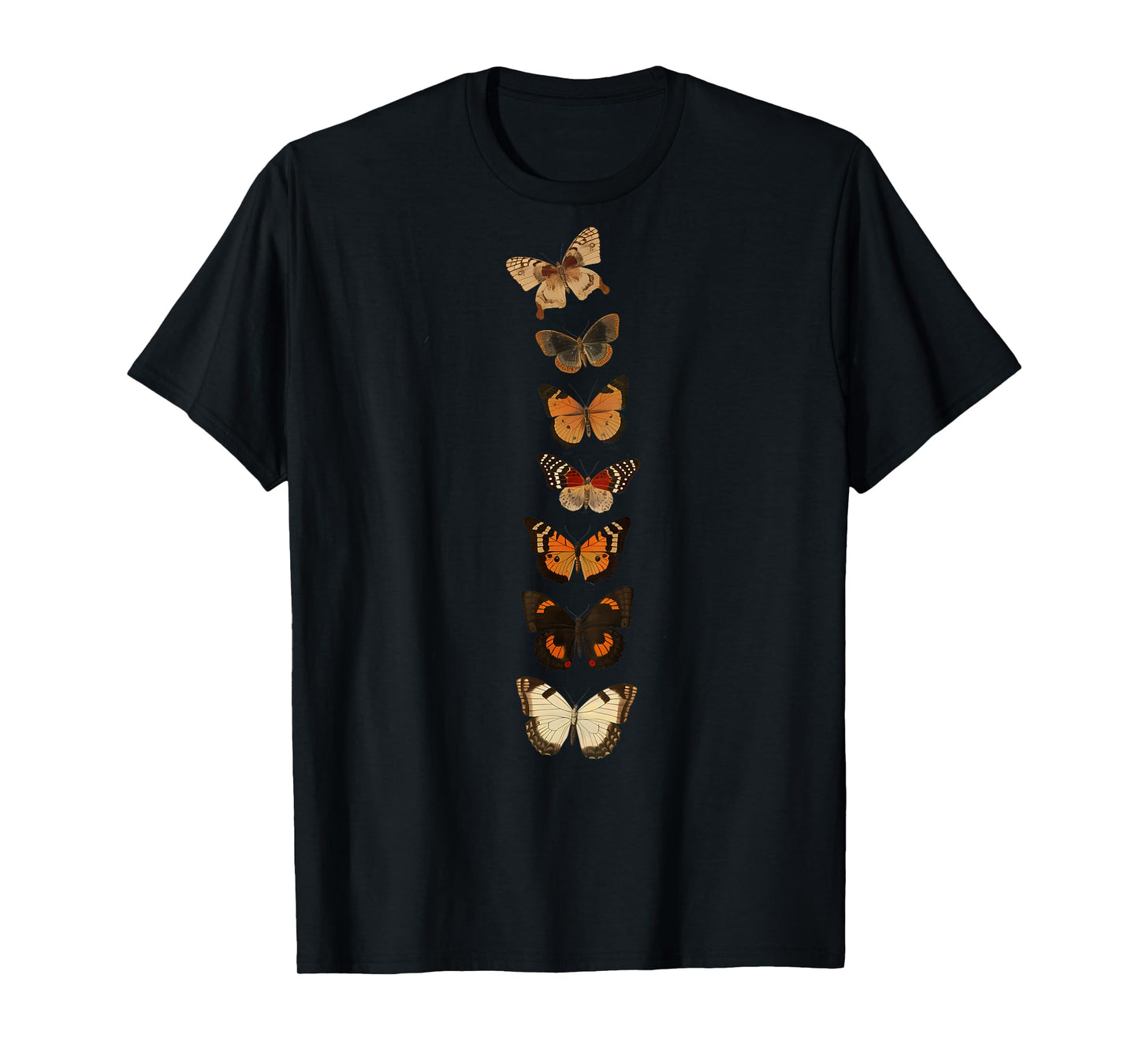 Cute Butterfly Spine Butterflies On Back Summer Women Casual T-Shirt