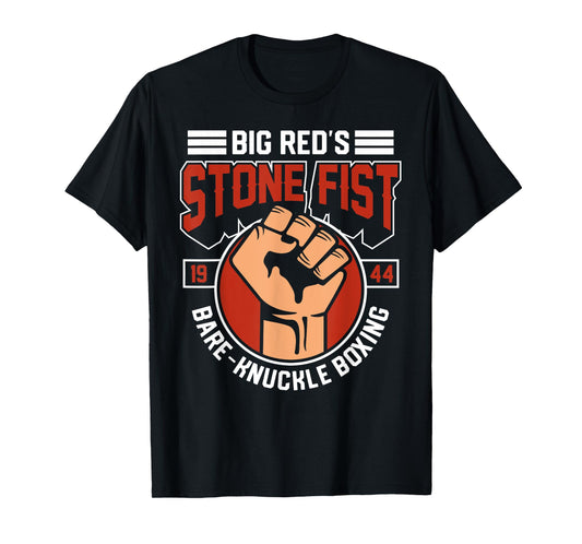 Bare-Knuckle Boxing Club Fighter Training Gym Stone Fist T-Shirt