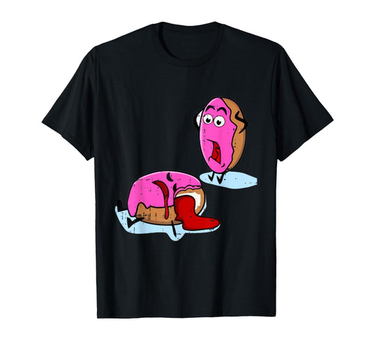 Dead Doughnut Bite Funny Donut Joke Sweets Dessert Gift T-Shirt