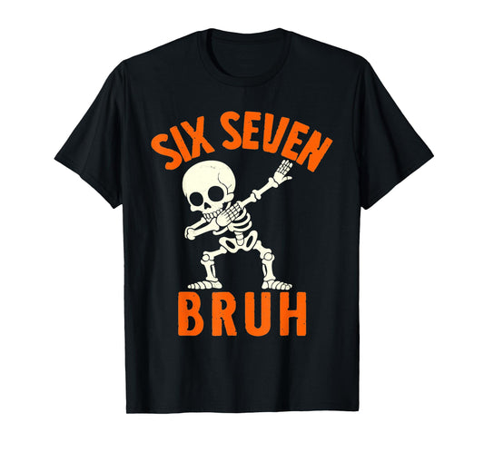 67 Meme 6 7 Halloween Dabbing Six Seven Bruh Funny Boys Kids T-Shirt