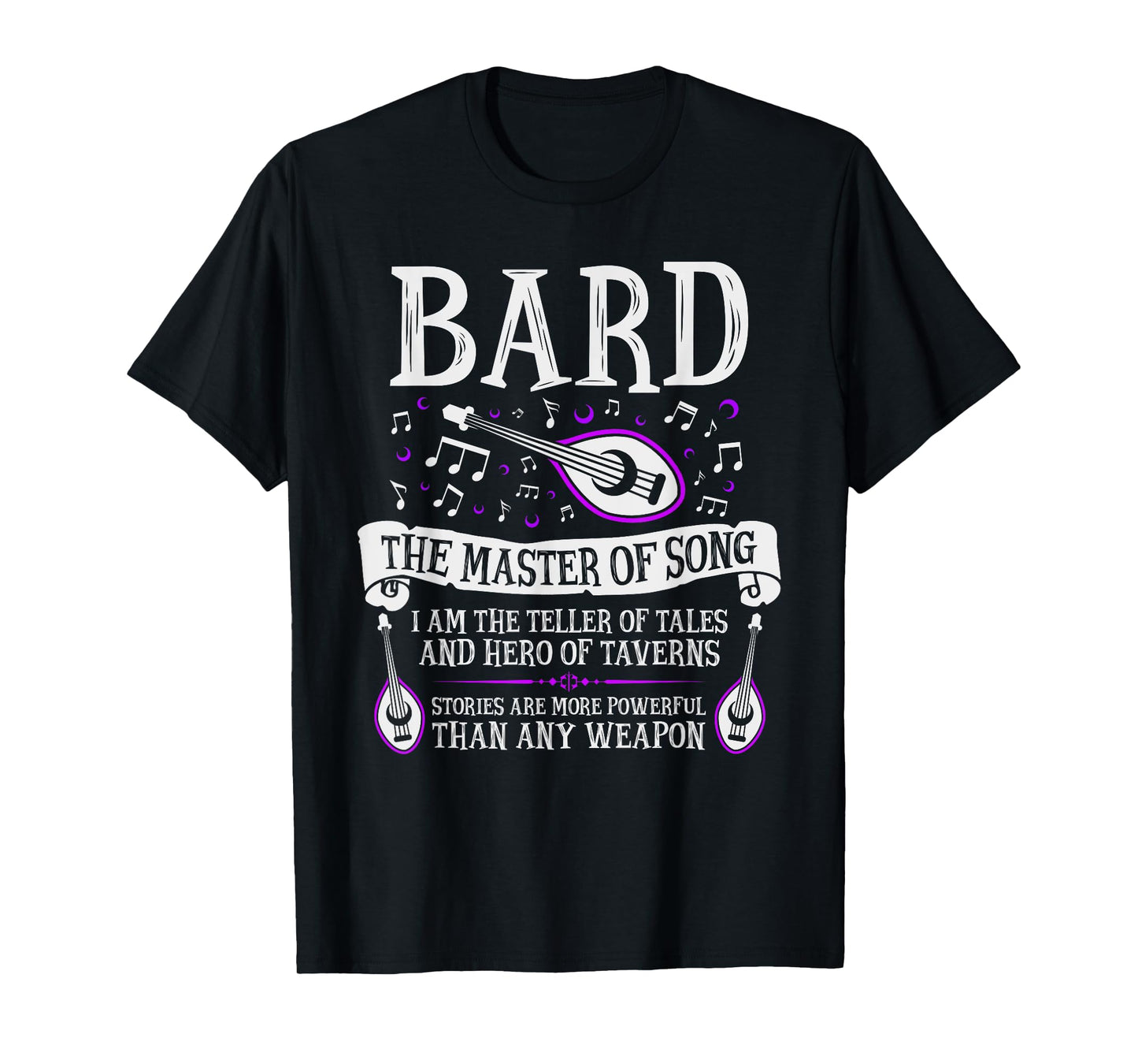 The Bard - Fantasy, RPG, Tabletop RPG, TTRPG, D20 T-Shirt