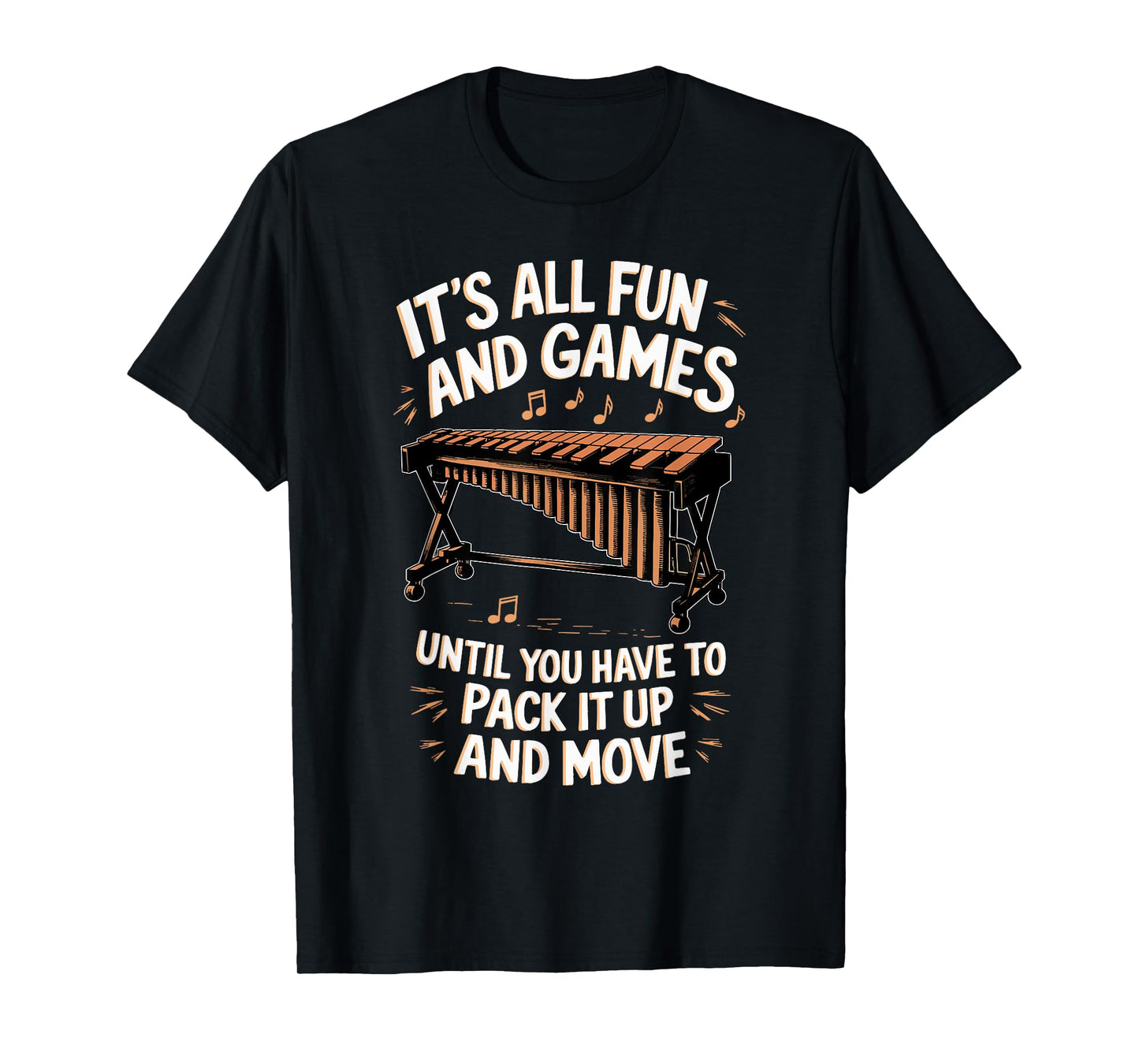 It's All Fun Games Marimbist Musician Vibraphonist Marimba T-Shirt