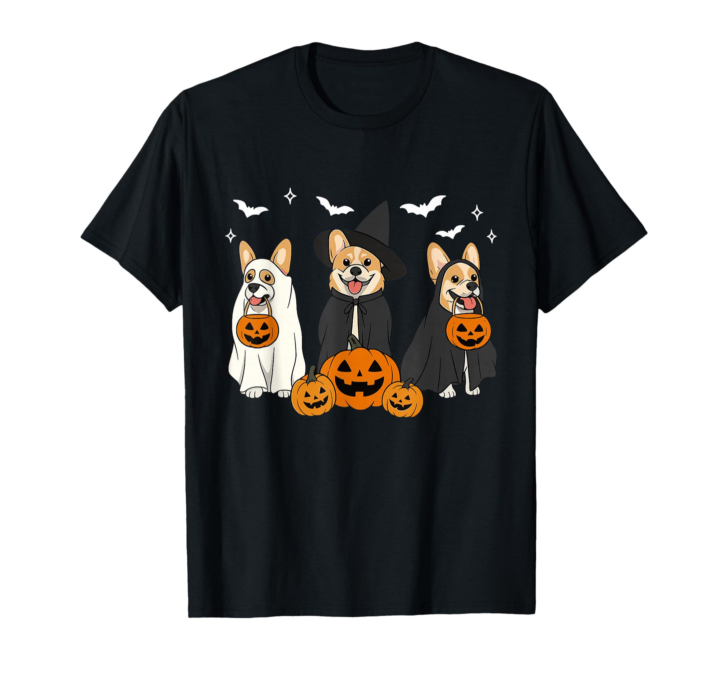 Witch Corgi Halloween Corgi Ghost Corgi Dog Mom Dog Lover T-Shirt