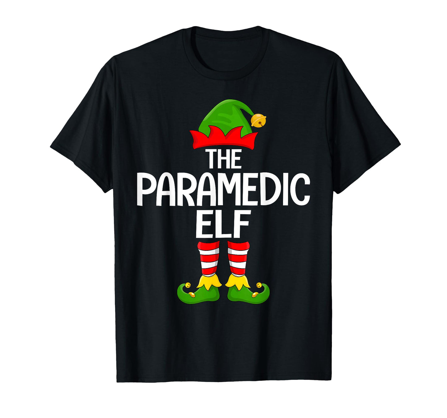 Paramedic Elf Xmas Matching Family Elf Squad Christmas T-Shirt