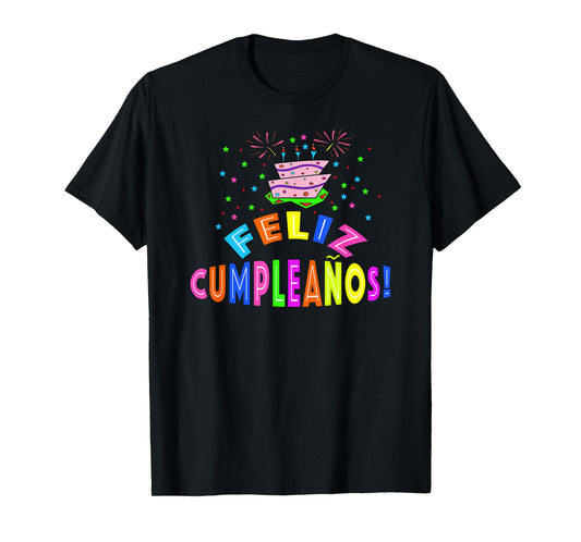 Feliz Cumpleanos Happy Birthday in Spanish T-Shirt