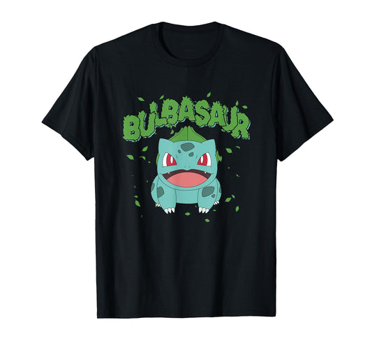 Pokémon Epic Bulbasaur Smiling Grass Type Big Chest Poster T-Shirt
