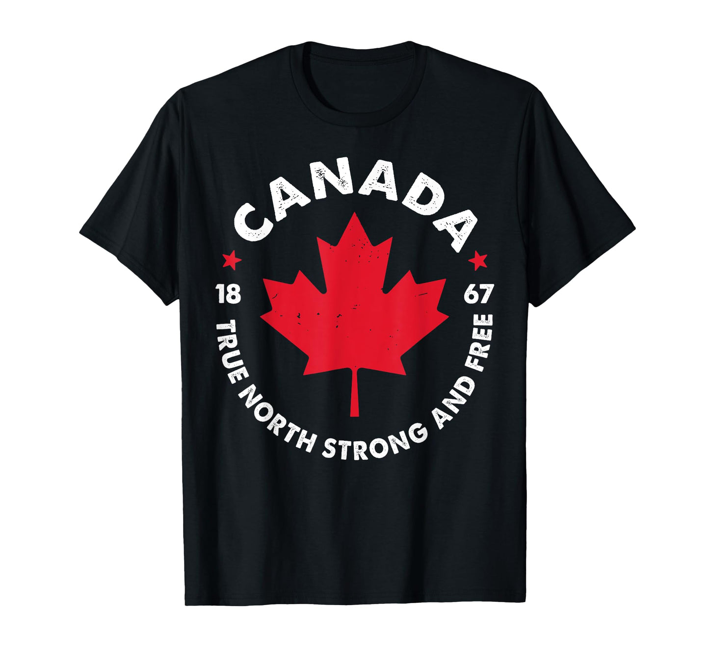 Canada True North Strong And Free Canada 1867 T-Shirt