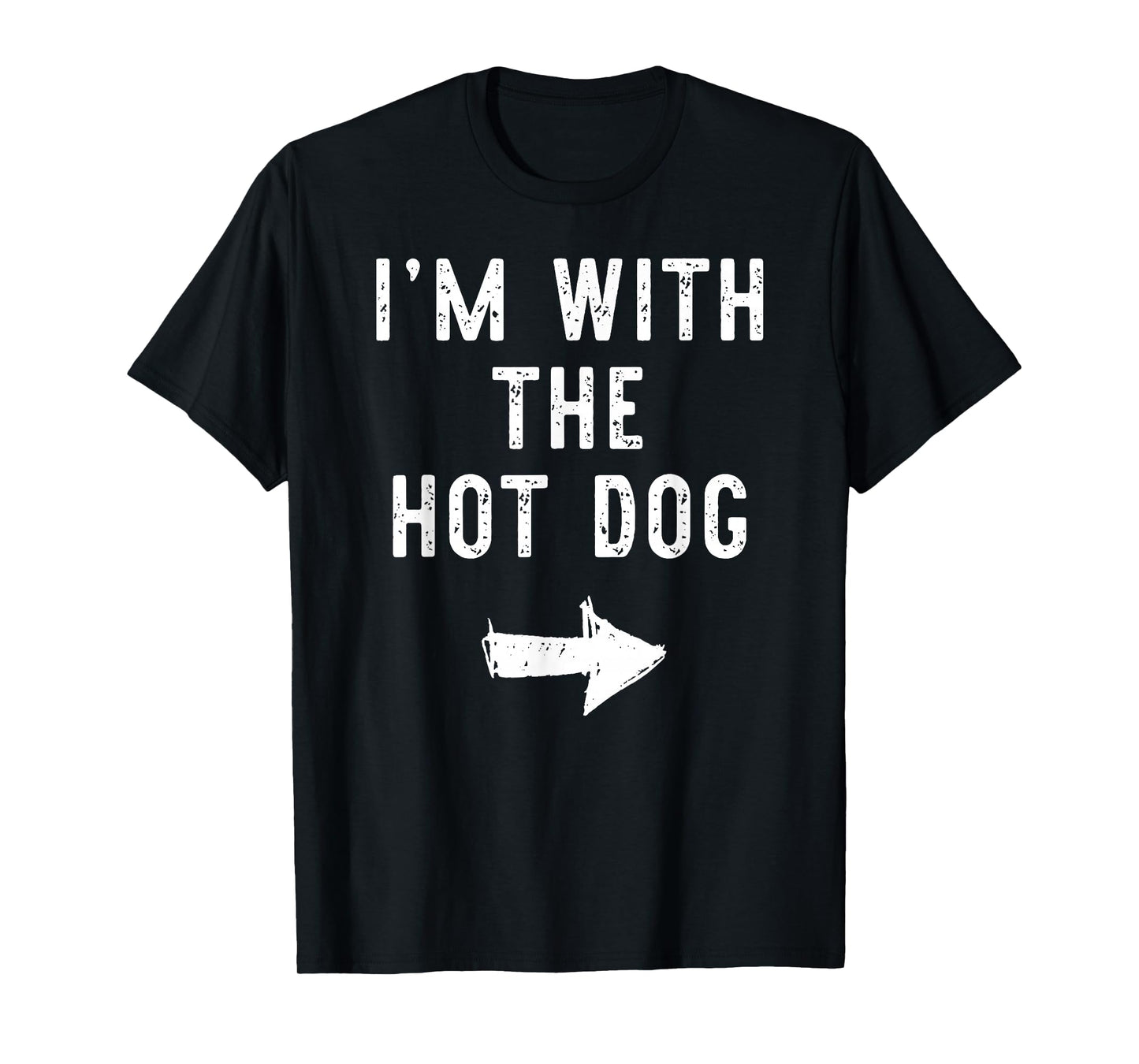 Halloween I'm with The Hot-Dog Funny Matching Costume Men T-Shirt