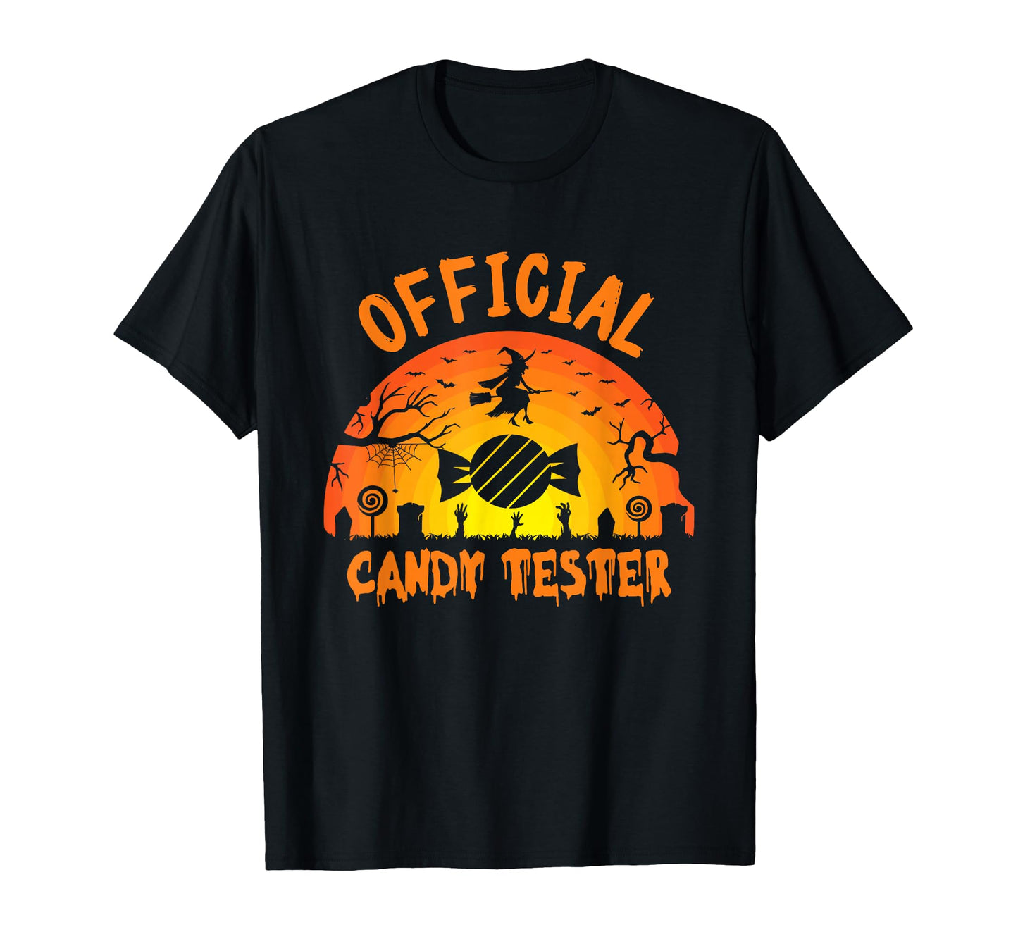 Official Candy Tester Halloween Funny Lollipop Sweets Witch T-Shirt
