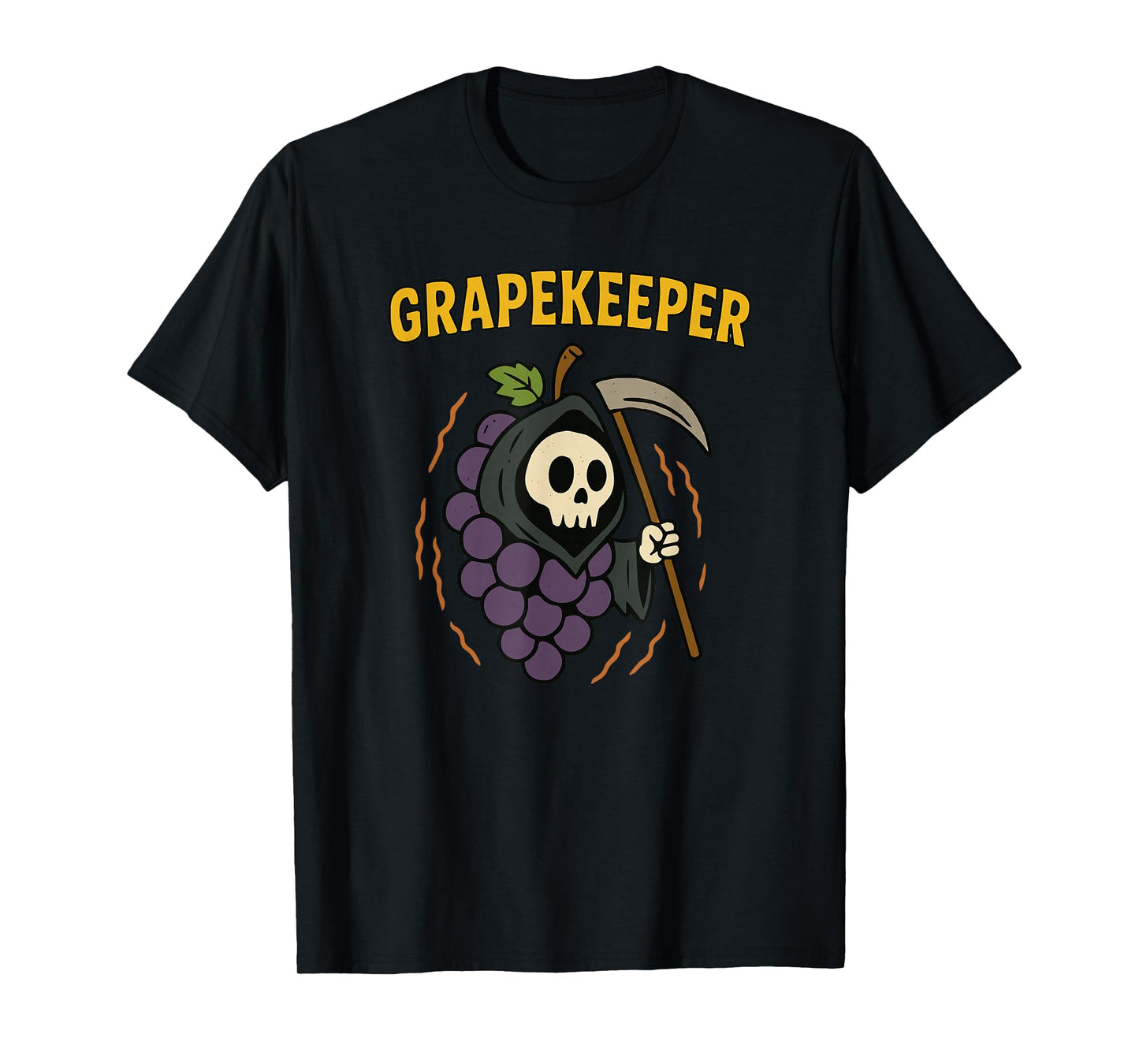 Grapekeeper Cute Grim Reaper Halloween Costume Men Women Kid T-Shirt