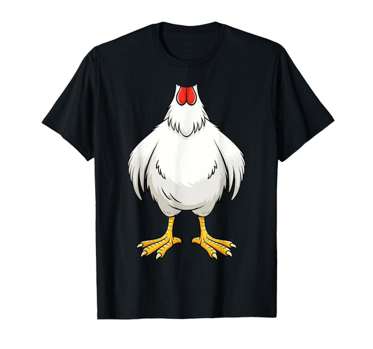 Chicken Shirt Adult Kids Men Women Chicken Hen Body Costume T-Shirt