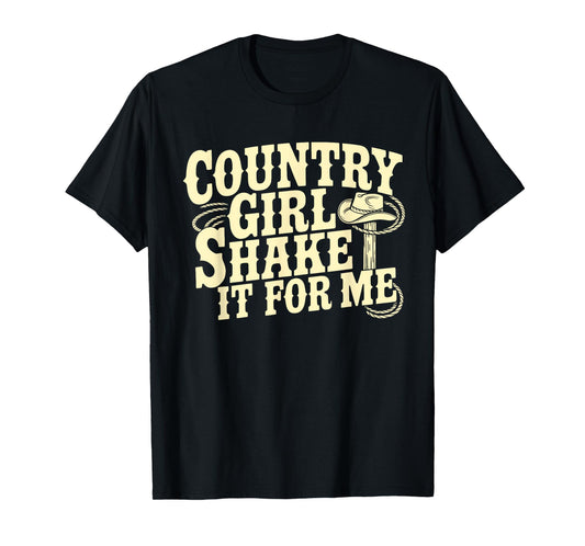 Shakes It For Me Country Music Cowgirl Vintage Western Vibes T-Shirt